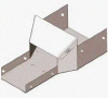 Лоток переходной замковый ЛПЗ 100х65-50х50 УХЛ1, горячее цинкование, S1,5