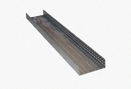 Лоток перфорированный ЛМ 300х100х3000 УХЛ1, оцинкованный лист, S1,0