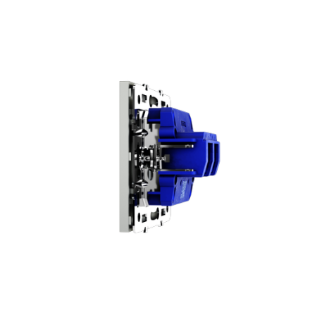 Розетка акустическая встраиваемая Voltum S70 4-местная, (сталь)
