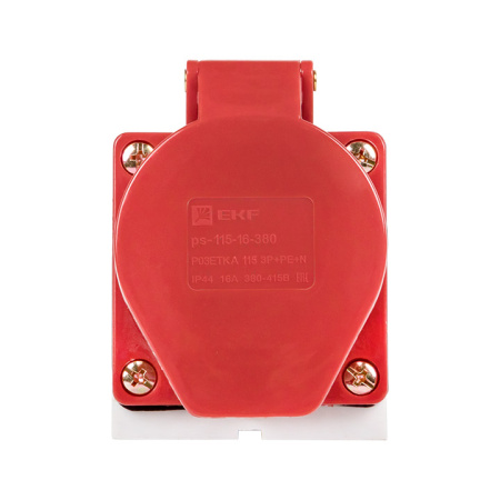 Розетка стационарная наружная 115 3Р+РЕ+N 16А 380В IP44 PROxima EKF