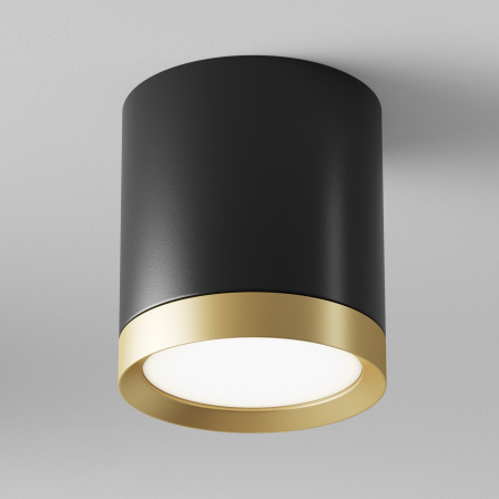 Потолочный светильник 1*GX53 15Вт Черный с Золотом IP20 Ceiling & Wall C086CM-GX53-MRD-BG Technical Maytoni