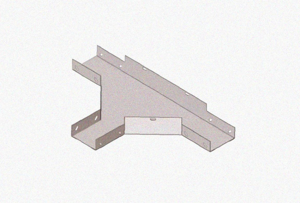 Лоток тройниковый замковый глухой ОТЗГ 100х110 УТ1,5, горячее цинкование, S1,5