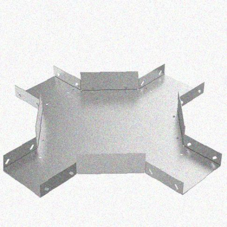 Лоток крестообразный замковый глухой КМЗГ 200х50 УТ1,5, горячее цинкование, S1,0