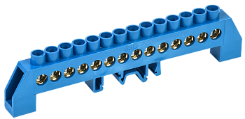 Шина N "ноль" в комбинированном DIN-изоляторе типа "Стойка" ШНИ-8х12-14-КС-С IEK