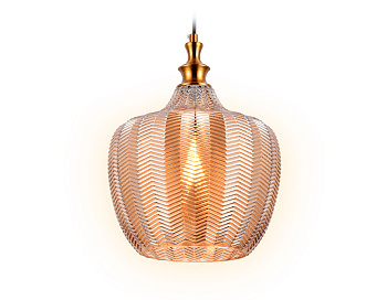 Подвесной светильник TR3531 SB/TI бронза/янтарь E27 max 40W D250*1200 Ambrella Light