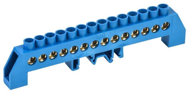 Шина N "ноль" в комбинированном DIN-изоляторе типа "Стойка" ШНИ-8х12-14-КС-С IEK