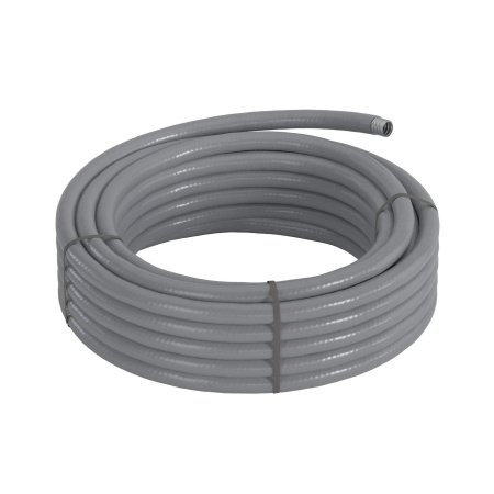 Металлорукав DN 26мм в гладкой EVA изоляции, Dвн 26,5 мм, Dнар 34,0, 25 м, цвет серый DKC