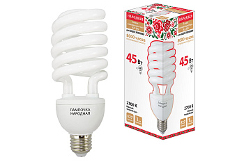 Лампа люминесцентная НЛ-HS-45 Вт-2700 К–Е27 TDM