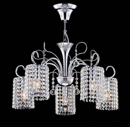 Люстра 5*E14 40Вт Хром IP20 Leona FR1127-PL-05-CH Freya