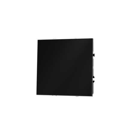 Проходной переключатель встраиваемый Voltum S70 одноклавишный 10А, (черный матовый)