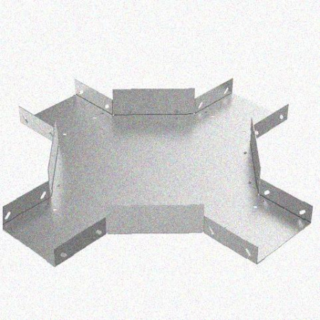 Лоток крестообразный замковый глухой КМЗГ 400х50 УХЛ1, горячее цинкование, S1,5