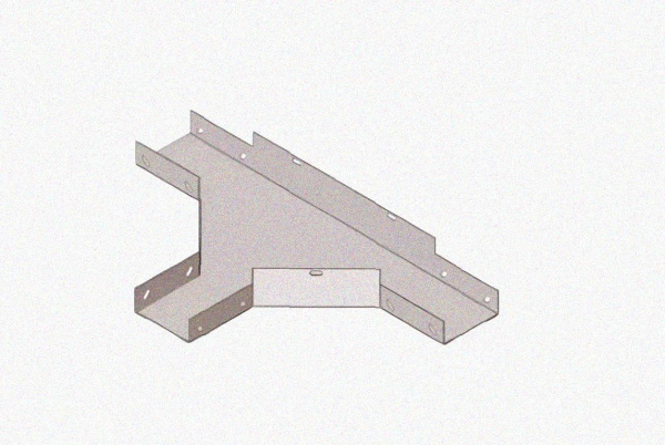 Лоток тройниковый глухой ОТГ 400х80 УХЛ1, горячее цинкование S1,5