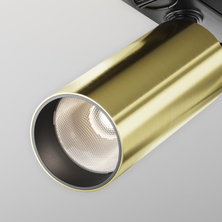 Трековый светильник LED 12Вт Черный и Латунь IP20 Single phase track system Unity TR021-1-12W4K-W-BBS Technical Maytoni