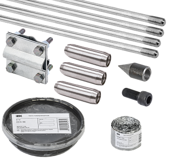 Комплект заземления 6/14 нержавеющая сталь IEK