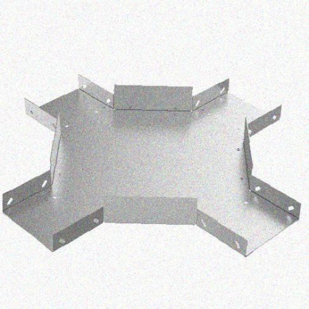 Лоток крестообразный замковый перфорированный КМЗ 600х80 УТ1,5, горячее цинкование, S1,5