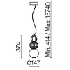 Подвесной светильник LED 16Вт Золото IP20 Collar P069PL-L16G3K Maytoni