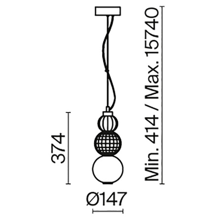Подвесной светильник LED 16Вт Золото IP20 Collar P069PL-L16G3K Maytoni