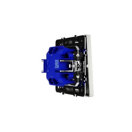 Выключатель встраиваемый Voltum S70 одноклавишный 10А, (сталь)