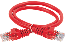 ITK Коммутационный шнур (патч-корд) кат.5E UTP PVC 15м красный