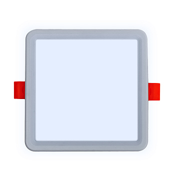 LP-18 Светодиодная панель встраиваемая с регулировкой под посадочное отверстие, 8Вт, 230В/50Гц, 750лм, 6500К, 115х115х24мм, квадратная, драйвер на кор