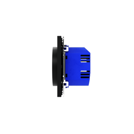 Терморегулятор электронный Voltum S70 с индикацией и датчиком, для теплого пола, (черный матовый)