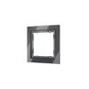 Рамка стеклянная Voltum S70 на 1 пост, (графит, стекло)