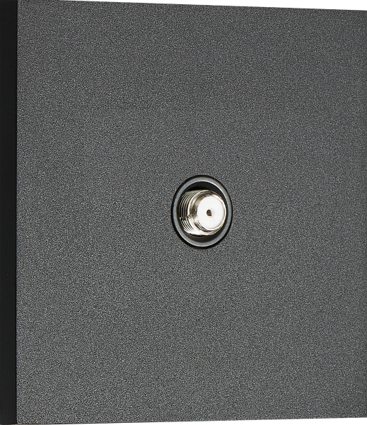 Donel N96 Спутниковая розетка SAT 1 Вых.: 950-2400 МГц, (F-разъём), Черный, серия DT