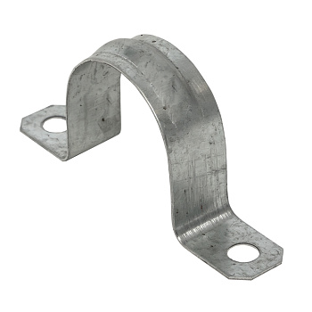 Скоба металлическая двухлапковая d31-32 мм (10 шт) PROxima EKF