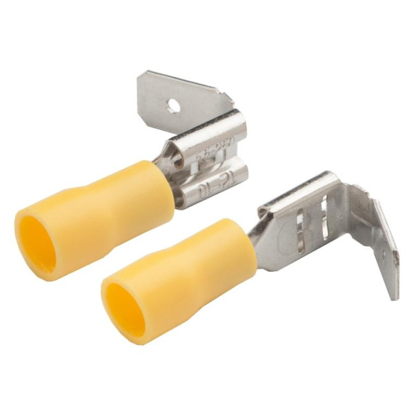 Разъем РпИо 5,5-6-0,8 (ответвительный) GRIO-5,5-6,35 Желтый, 100 штук General