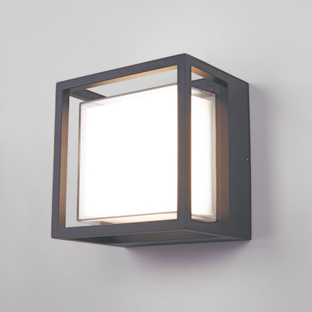 Уличный настенный светодиодный светильник 10Вт 4000К серый IP54 (a052254) Elektrostandard