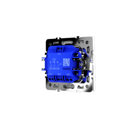 Выключатель встраиваемый Voltum S70 трехклавишный 10А, (белый матовый)