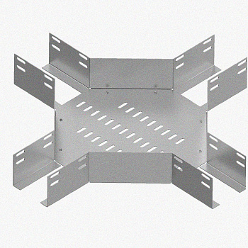 Лоток крестообразный перфорированный КМ 300х80 УХЛ1, горячее цинкование, S1,5