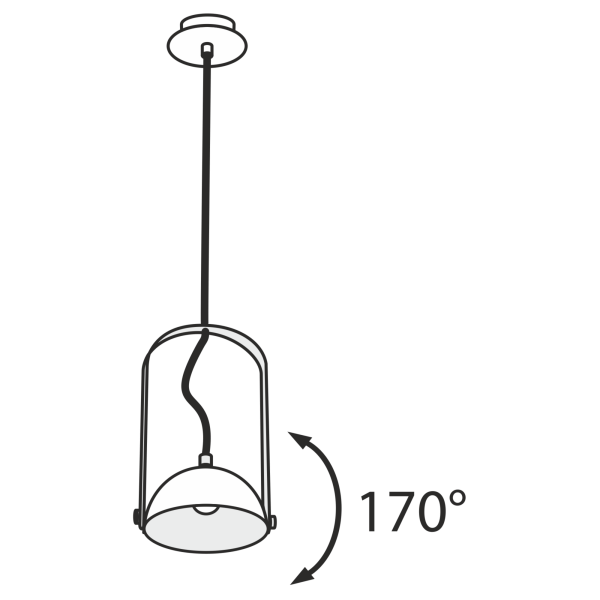Подвесной светильник 6Вт 3000K Черный IP20 Hygge MOD047PL-L5B3K Technical