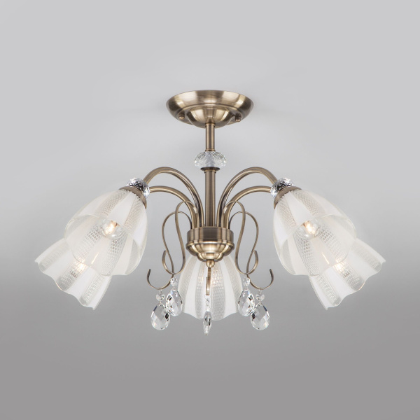 Потолочный светильник 5*E27 60Вт античная бронза IP20 Floranse (30155/5 античная бронза) Eurosvet