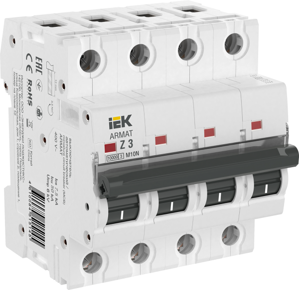 Выключатель автоматический ВА МОД M10N 4П Z 3А ARMAT IEK