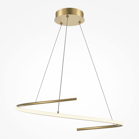 Подвесной светильник LED 31Вт Латунь IP20 Curve MOD242PL-L33BSK Maytoni