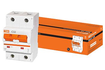 Выключатель автоматический ВА МОД ВА47-125 2П 32А 15кА С TDM