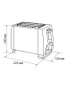 Тостер "Утро", 700 Вт, 2 тоста, нерж. сталь, черный, TDM