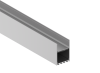 Donel Накладной/подвесной алюминиевый профиль, 50х73,5х2000. Цвет: Анодированное серебро,серия:DN8HF