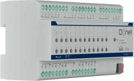 Donel KNX 24-канальный многофункциональный актуатор, 10A Установка на DIN-рейку, напряжение 230/400 В переменного тока, 50–60 Гц, Cерия DKNX