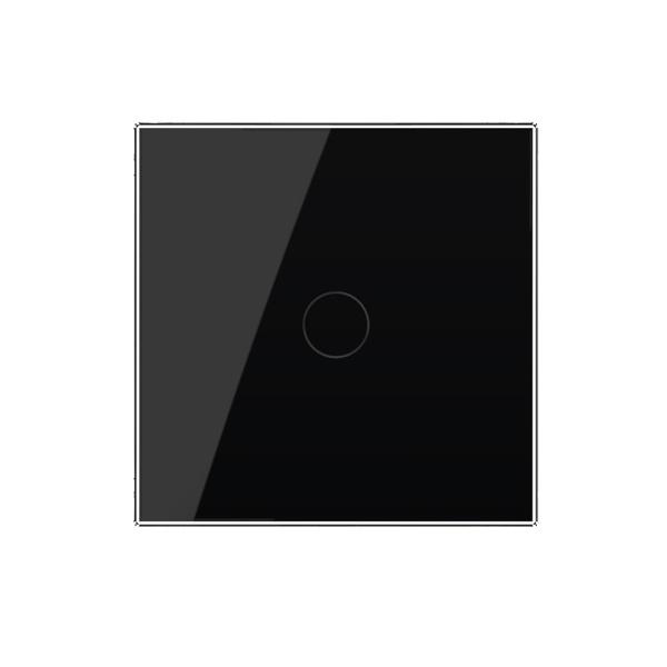Сенсорный выключатель 1 клавиша 1 пост Черный Livolo