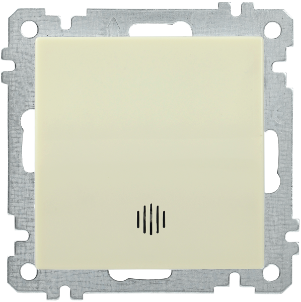Выключатель 1-клавишный с индикацией ВС10-1-1-Б 10А BOLERO кремовый IEK