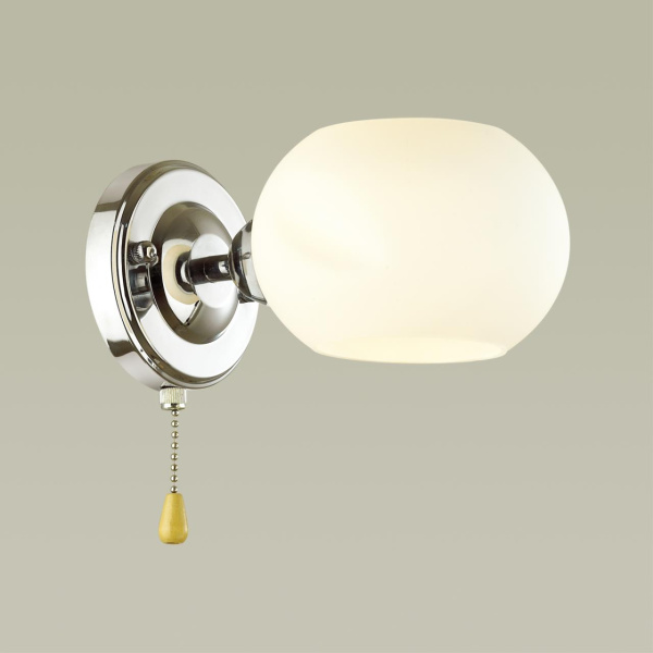 Бра E14 40W 220V PENELOPA хром,белый LUMION