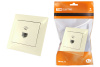 Розетка телефонная RJ11 сл. кость "Лама" TDM Розетка телефонная RJ11 сл. кость "Лама" TDM