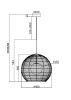 Подвесной светильник 1*G9 28Вт Черный IP20 Cane MOD204PL-01BG Maytoni