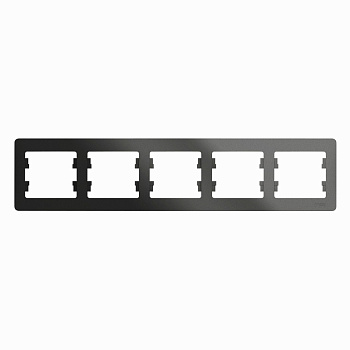 GLOSSA  Рамка горизонтальная 5 пост . антрацит IP20 Schneider Electric