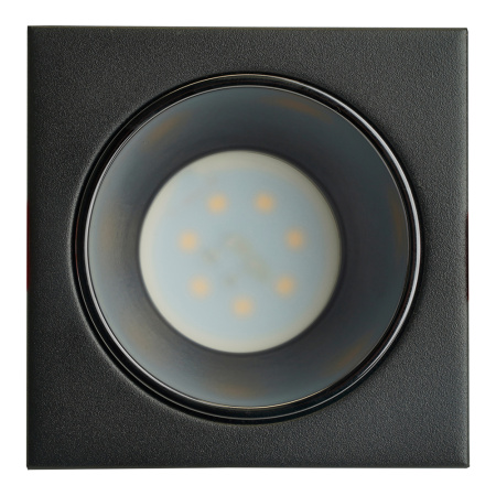 Светильник потолочный встраиваемый, MR16 G5.3, черный + черный хром DL3112 Feron