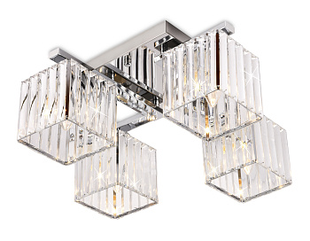 Потолочный светильник TR5213/4 CH/CL хром/прозрачный E27/4 max 40W 630*630*220 Ambrella Light