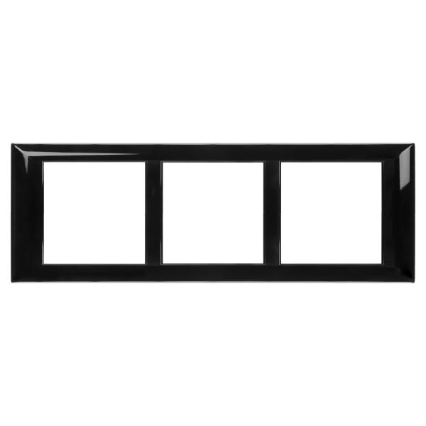 Рамка-суппорт "Avanti" для "In-liner Front", черный, 6 модулей DKC