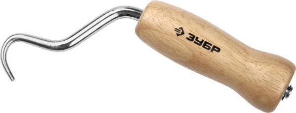 Скручиватель "Мастер" проволоки, крюк из нержавеющей стали, буковая рукоятка ЗУБР